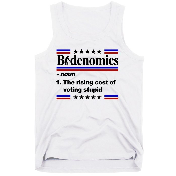 Bidenomics The Rising Cost Of Voting Stupid Funny Anti Joe Biden Tank Top