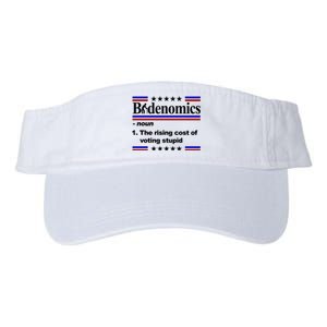 Bidenomics The Rising Cost Of Voting Stupid Funny Anti Joe Biden Valucap Bio-Washed Visor