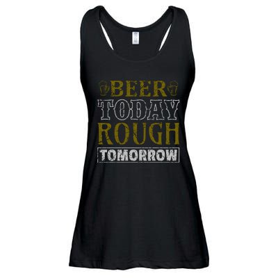 Beer Today Rough Tomorrow Ladies Essential Flowy Tank