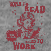 Born To Read Bookish Funny Reader Book Addict Book Lover 7-Panel Snapback Hat