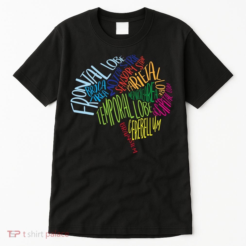 Brain Typography Rn Nurse Neurologist Doctor Word Bubble Tall T-Shirt