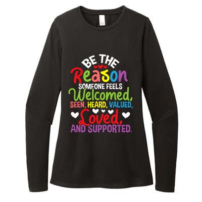 Be The Reason Someone Feels Loved Social Workers Womens CVC Long Sleeve Shirt