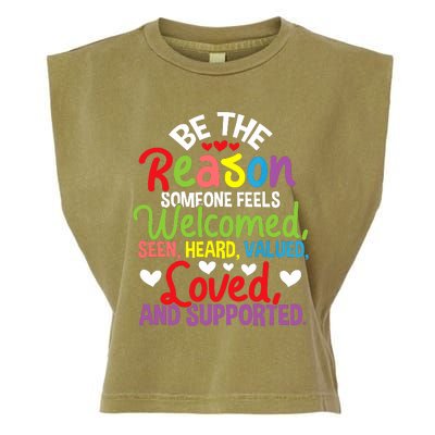 Be The Reason Someone Feels Loved Social Workers Garment-Dyed Women's Muscle Tee