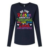 Be The Reason Someone Feels Loved Social Workers Womens Cotton Relaxed Long Sleeve T-Shirt