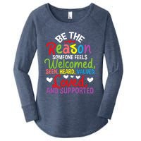 Be The Reason Someone Feels Loved Social Workers Women's Perfect Tri Tunic Long Sleeve Shirt