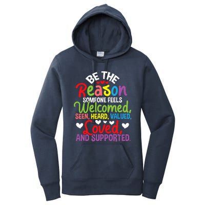 Be The Reason Someone Feels Loved Social Workers Women's Pullover Hoodie