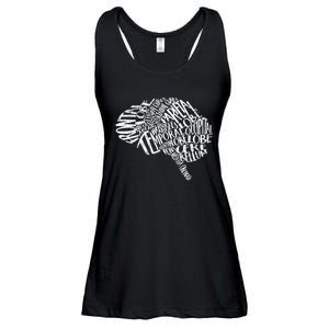 Brain Typography Rn Neuroscience Nurse Neurologist Ladies Essential Flowy Tank