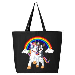 Boston Terrier Riding Unicorn 25L Jumbo Tote