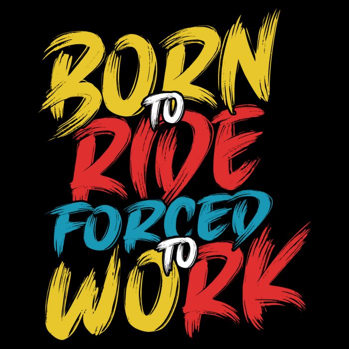 Born To Ride Forced To Work Wool Snapback Cap