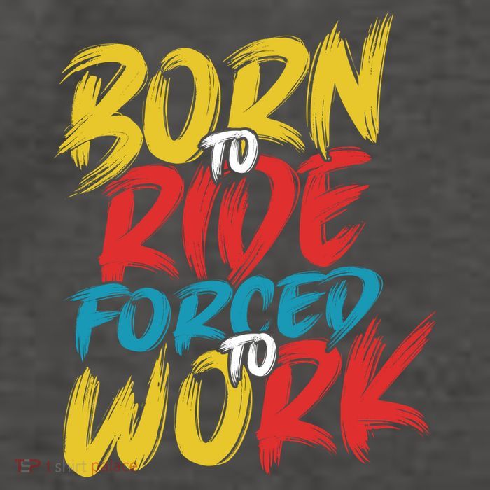 Born To Ride Forced To Work Vector Backpack