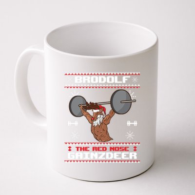 Brodolf The Red Nose Gainzdeer Gym Ugly Christmas Sweater Cute Gift Gift Coffee Mug