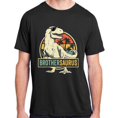 Brothersaurus T Rex Dinosaur Brother Saurus Family Matching Adult ChromaSoft Performance T-Shirt