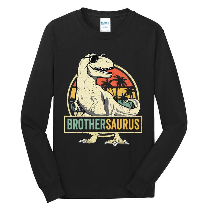 Brothersaurus T Rex Dinosaur Brother Saurus Family Matching Tall Long Sleeve T-Shirt