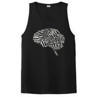 Brain Typography RN Neuroscience Nurse Neurologist PosiCharge Competitor Tank