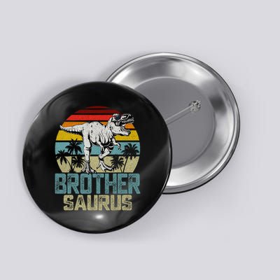 Brothersaurus T Rex Dinosaur Brother Saurus Family Matching Button