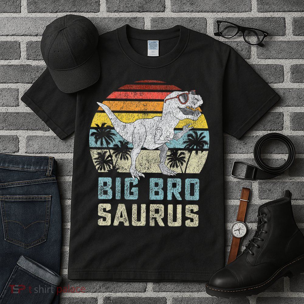 Bigbrosaurus T Rex Dinosaur Big Bro Saurus Brother Family Tall T-Shirt