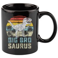 Bigbrosaurus T Rex Dinosaur Big Bro Saurus Brother Family 11oz C Handle Ceramic Mug