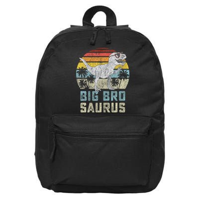 Bigbrosaurus T Rex Dinosaur Big Bro Saurus Brother Family 16 in Basic Backpack