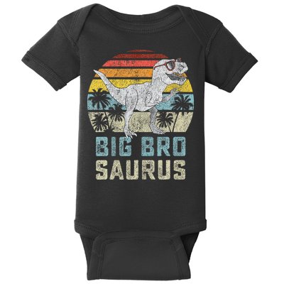 Bigbrosaurus T Rex Dinosaur Big Bro Saurus Brother Family Baby Bodysuit