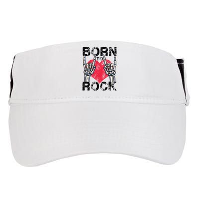 Born To Rock Lets Rock Vintage Retro Rock&Roll Rock Concert Adult Drive Performance Visor