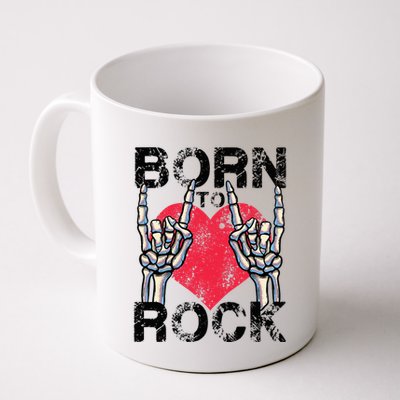 Born To Rock Lets Rock Vintage Retro Rock&Roll Rock Concert Mug