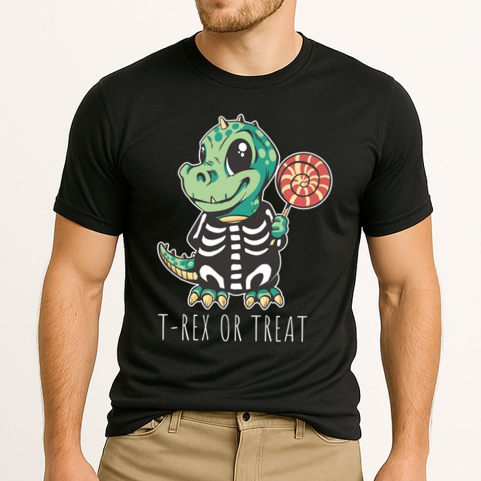 Baby T Rex Dinosaur Skeleton Cooling Performance Crew T-Shirt