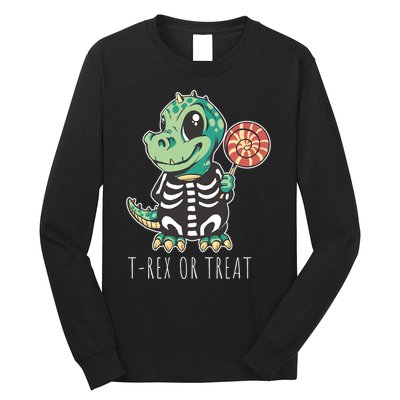Baby T Rex Dinosaur Skeleton Long Sleeve Shirt
