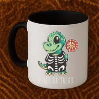 Baby T Rex Dinosaur Skeleton Mug