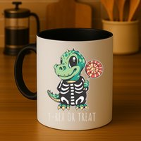 Baby T Rex Dinosaur Skeleton Mug