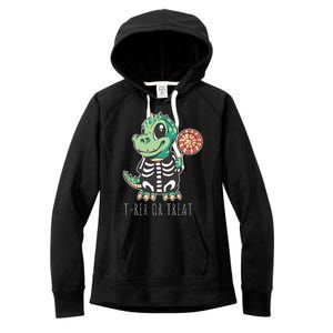 Baby T Rex Dinosaur Skeleton Women's Fleece Hoodie