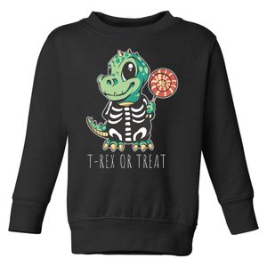 Baby T Rex Dinosaur Skeleton Toddler Sweatshirt