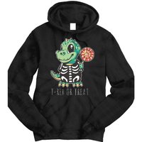 Baby T Rex Dinosaur Skeleton Tie Dye Hoodie