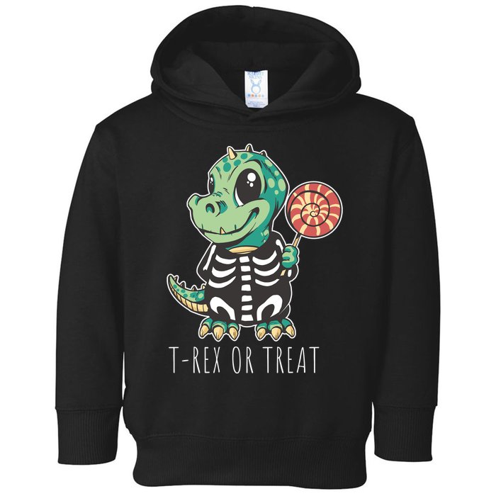 Baby T Rex Dinosaur Skeleton Toddler Hoodie