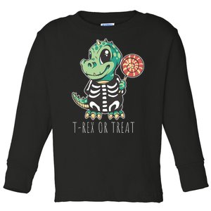 Baby T Rex Dinosaur Skeleton Toddler Long Sleeve Shirt