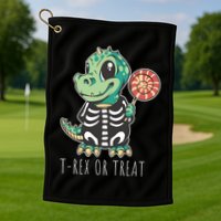 Baby T Rex Dinosaur Skeleton Golf Towel