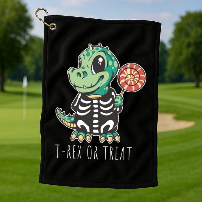 Baby T Rex Dinosaur Skeleton Golf Towel