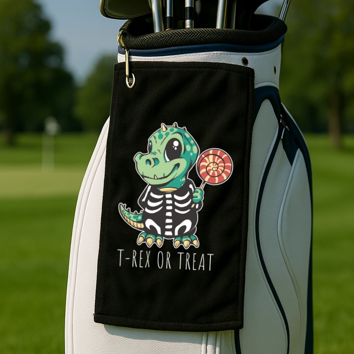 Baby T Rex Dinosaur Skeleton Golf Towel