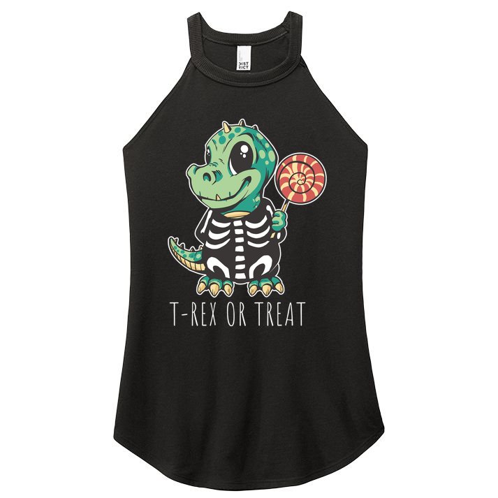 Baby T Rex Dinosaur Skeleton Women's Perfect Tri Rocker Tank