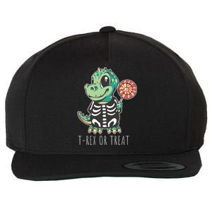 Baby T Rex Dinosaur Skeleton Wool Snapback Cap