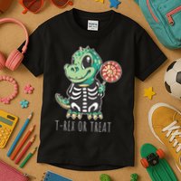 Baby T Rex Dinosaur Skeleton Kids T-Shirt