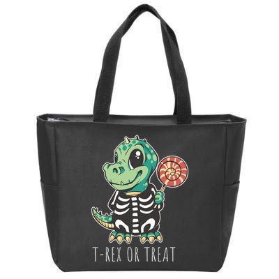 Baby T Rex Dinosaur Skeleton Zip Tote Bag