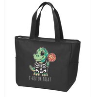 Baby T Rex Dinosaur Skeleton Zip Tote Bag