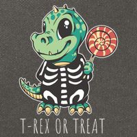 Baby T Rex Dinosaur Skeleton Cotton Canvas Backpack