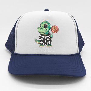 Baby T Rex Dinosaur Skeleton Trucker Hat