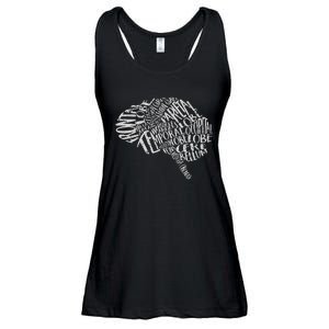 Brain Typography Rn Neuroscience Nurse Neurologist Ladies Essential Flowy Tank