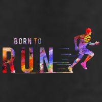 Born To Run Marathon Runner Sports Colorful Hat