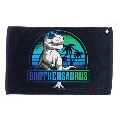 Brothersaurus T Rex Funny Dinosaur Brother Saurus Grommeted Golf Towel