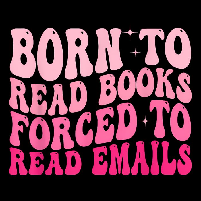 Born To Read Books Forced To Read Emails Groovy Reading 7-Panel Snapback Hat