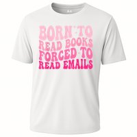 Born To Read Books Forced To Read Emails Groovy Reading Performance Shirt