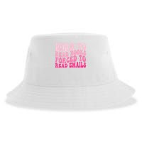 Born To Read Books Forced To Read Emails Groovy Reading Sustainable Bucket Hat